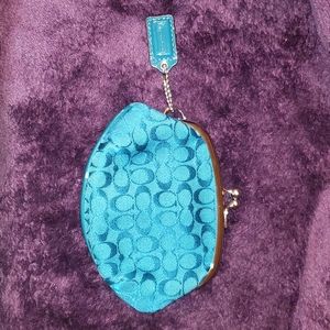 Coach Teal Coin Purse
